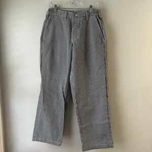 2‎ Men's Pants Black White Houndstooth Pattern Size 32 Waist Casual Style Chef